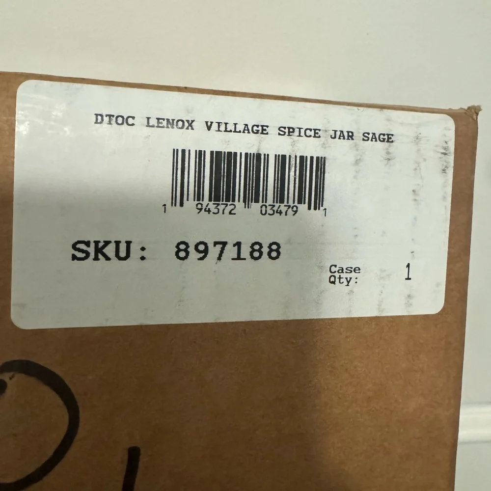 Lenox Spice Village Sage Spice Jar collectible New in Box